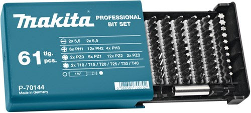 Afbeelding laden in galerijviewer, Makita accessoires makita p-70144 schroefbitset 61-delig