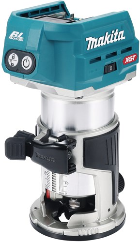Load image into Gallery viewer, Makita rt001gz14 boven- en kantenfrees | 40 v max | zonder accu's en lader | in doos - rt001gz14
