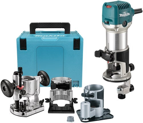 Load image into Gallery viewer, Makita rt0702cx3j | 230 v kantenfrees | met diverse voeten | in mbox - rt0702cx3j