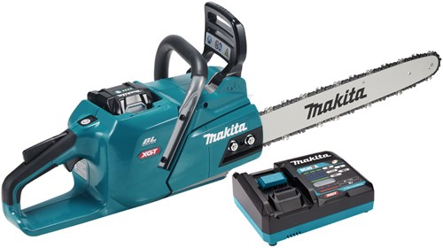 Afbeelding laden in galerijviewer, Makita uc013gt101 | xgt 40 v max kettingzaag 45 cm | 5,0 ah accu (1 st) | snellader | in doos uc013gt101