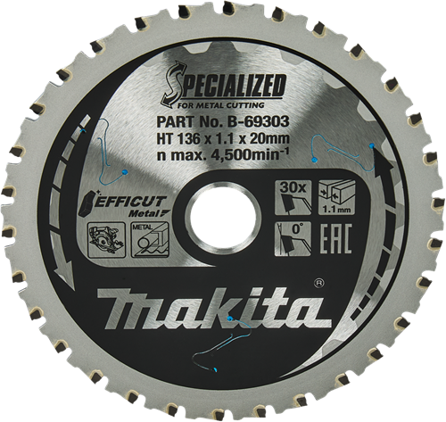 Load image into Gallery viewer, Makita accessoires makita zaagblad ffcut 136x20x1,1 30t 0g - b-69303