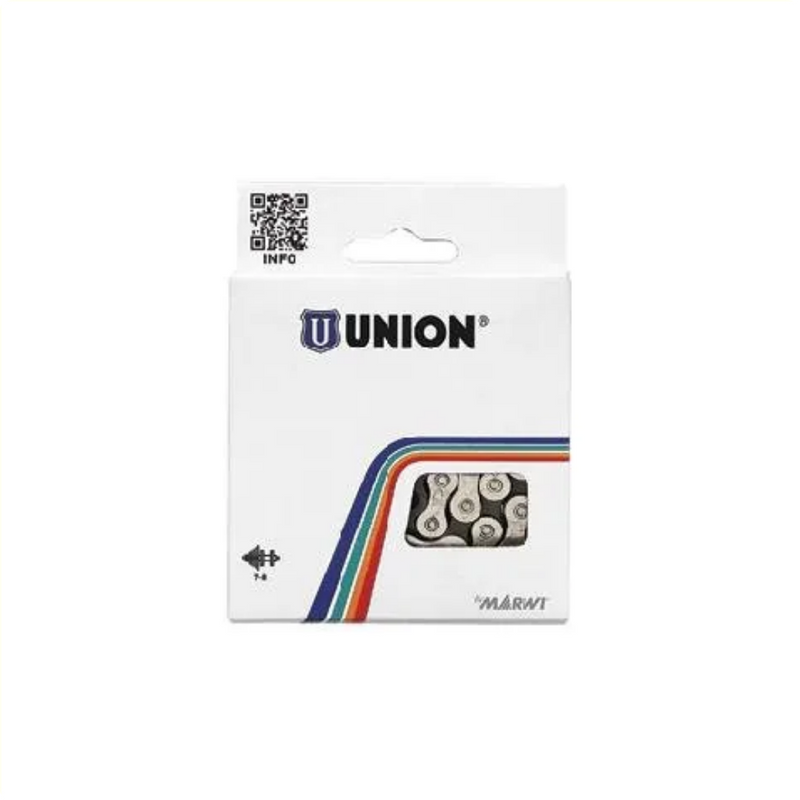 Load image into Gallery viewer, Fietsketting Union 747 1 2x1 8 112L zwart