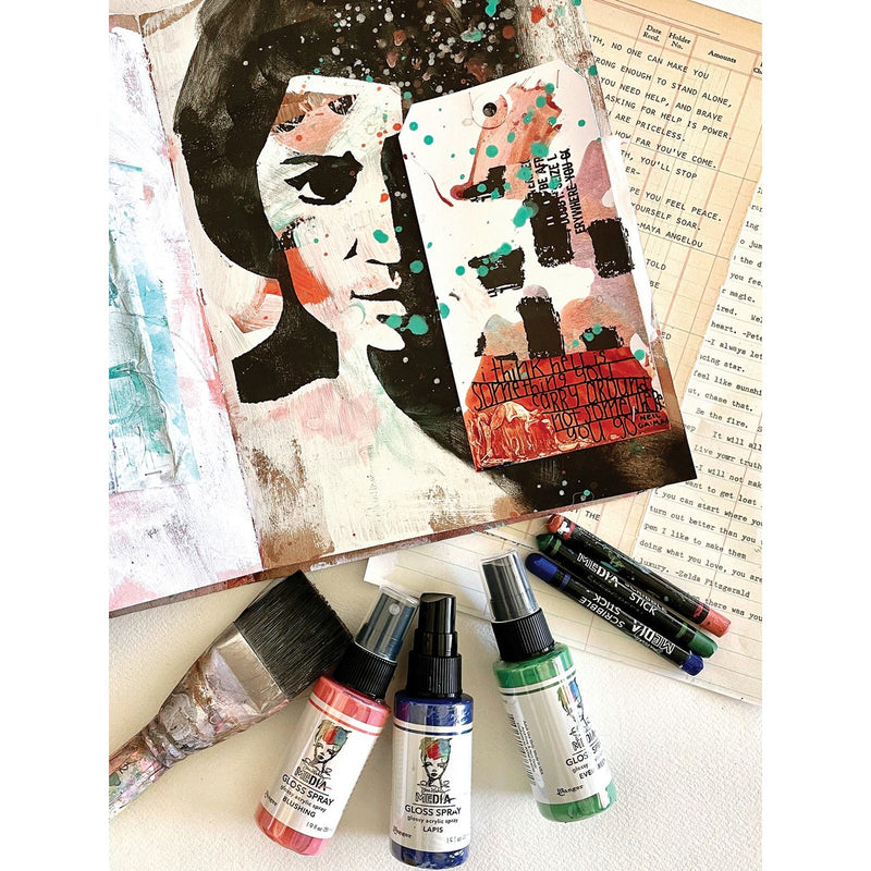 Load image into Gallery viewer, Ranger ink ranger • dina wakley media gloss spray blushing
