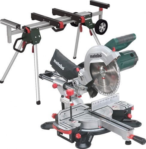Load image into Gallery viewer, Metabo afkortzaag kgs 254 m met trekfunctie | nieuw model + ksu 251 onderstel - 690967000