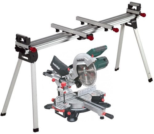 Load image into Gallery viewer, Metabo afkortzaag kgs 254 m met trekfunctie | nieuw model + ksu 401 onderstel - 690860000