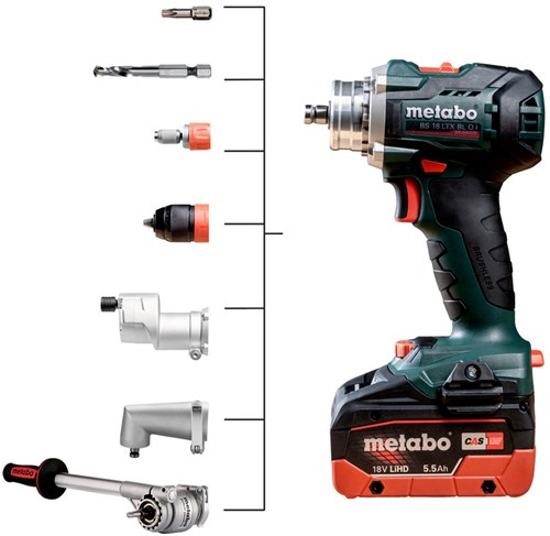 Afbeelding laden in galerijviewer, Metabo bs 18 ltx bl q i accu boorschroefmachine | 18 v | zonder accu-packs en lader - 602359850