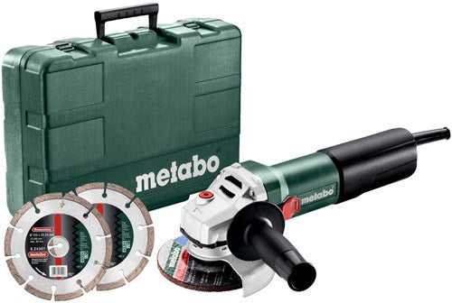 ギャラリービューアに画像をロードする, Metabo weq 1400-125 | 1400w | haakse slijper | met 2 diamant-doorslijpschijven - 600347510