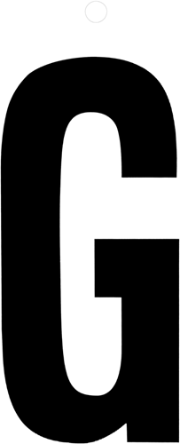 Load image into Gallery viewer, Metafranc plakletter 100mm zwart g - wu0510120
