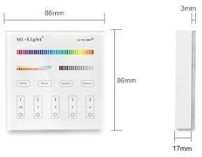Chargez l'image dans la visionneuse de la galerie, Mi-light rgb-cct draadloze opbouw schakelaar 2.4g led0202