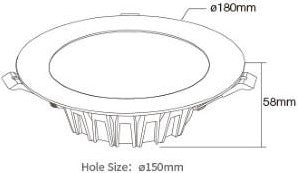 Chargez l'image dans la visionneuse de la galerie, Mi-light rgb-cct led downlighter 18w led0244