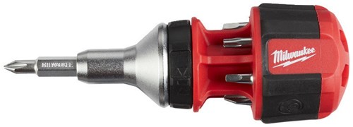 Load image into Gallery viewer, Milwaukee accessoires 8 in 1 compact ratcheting multi-bit schroevendraaier - 1pc - 4932471868