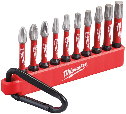 Load image into Gallery viewer, Milwaukee accessoires carabiner 10-delig shockwave bits - 4932480941