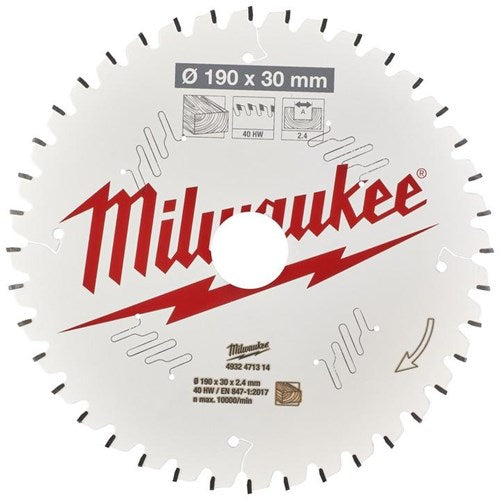 Cargue la imagen en el visor de la galería, Milwaukee accessoires cirkelzaagblad ms w 190x30x2,4x40atb neg. - 4932471314