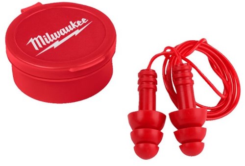 Load image into Gallery viewer, Milwaukee accessoires herbruikbare oordoppen met koord | 3 stuks - 4932471904