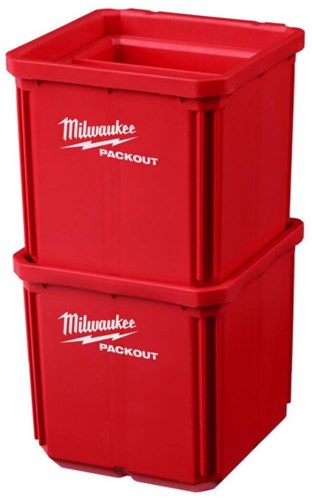 Load image into Gallery viewer, Milwaukee accessoires packout 10x10 cm bakjes (2 stuks) - 4932480698