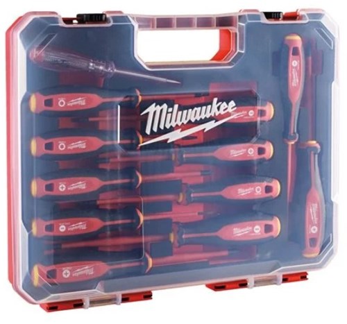 Load image into Gallery viewer, Milwaukee accessoires tri-lobe vde schroevendraaierset - 12-delig - 4932479095