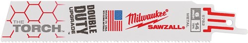 Afbeelding laden in galerijviewer, Milwaukee accessoires milwaukee heavy duty torch™ reciprozaagblad | torch 150mm x 14 tpi | 5 pc - 48475782