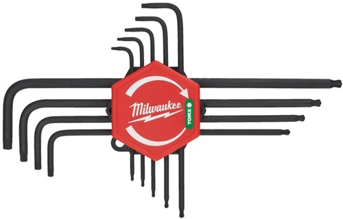 Load image into Gallery viewer, Milwaukee l-vormige torx sleutelset | 9-delig - 4932492693