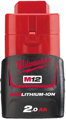 Afbeelding laden in galerijviewer, Milwaukee m12 b2 accu (12 v 2.0ah redlithium-ion) - 4932430064