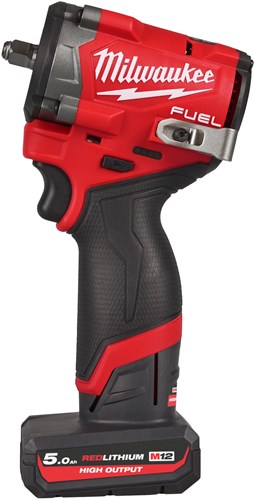 Afbeelding laden in galerijviewer, Milwaukee m12 fciwf38g3-502x | fuel compacte accu slagmoersleutel 12v 3 8 met frictiering in hd box (2x 5.0ah accu + c12 c lader) - 4933493452