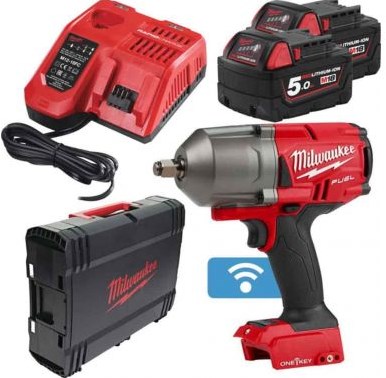 ギャラリービューアに画像をロードする, Milwaukee m18 onefhiw12-502x 1 2 fuel accu slagmoersleutel (2x 5.0ah accu) - 4933459727