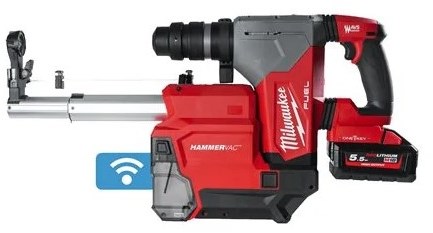 Afbeelding laden in galerijviewer, Milwaukee m18 onefhpx del-552c | sds-plus boorhamer met stofafzuiging | set | 2x 5,0ah accu - 4933478498
