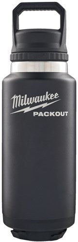 Afbeelding laden in galerijviewer, Milwaukee packout™ 1065 ml fles met deksel zwart - 4932493468
