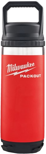 Load image into Gallery viewer, Milwaukee packout™ 532 ml fles met deksel rood - 4932493991