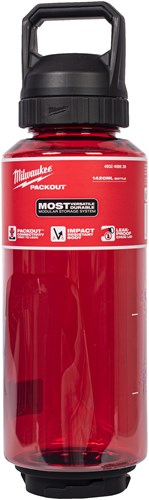 Load image into Gallery viewer, Milwaukee packout™ plastic fles met drinkdop | 1420 ml | rood - 4932498638