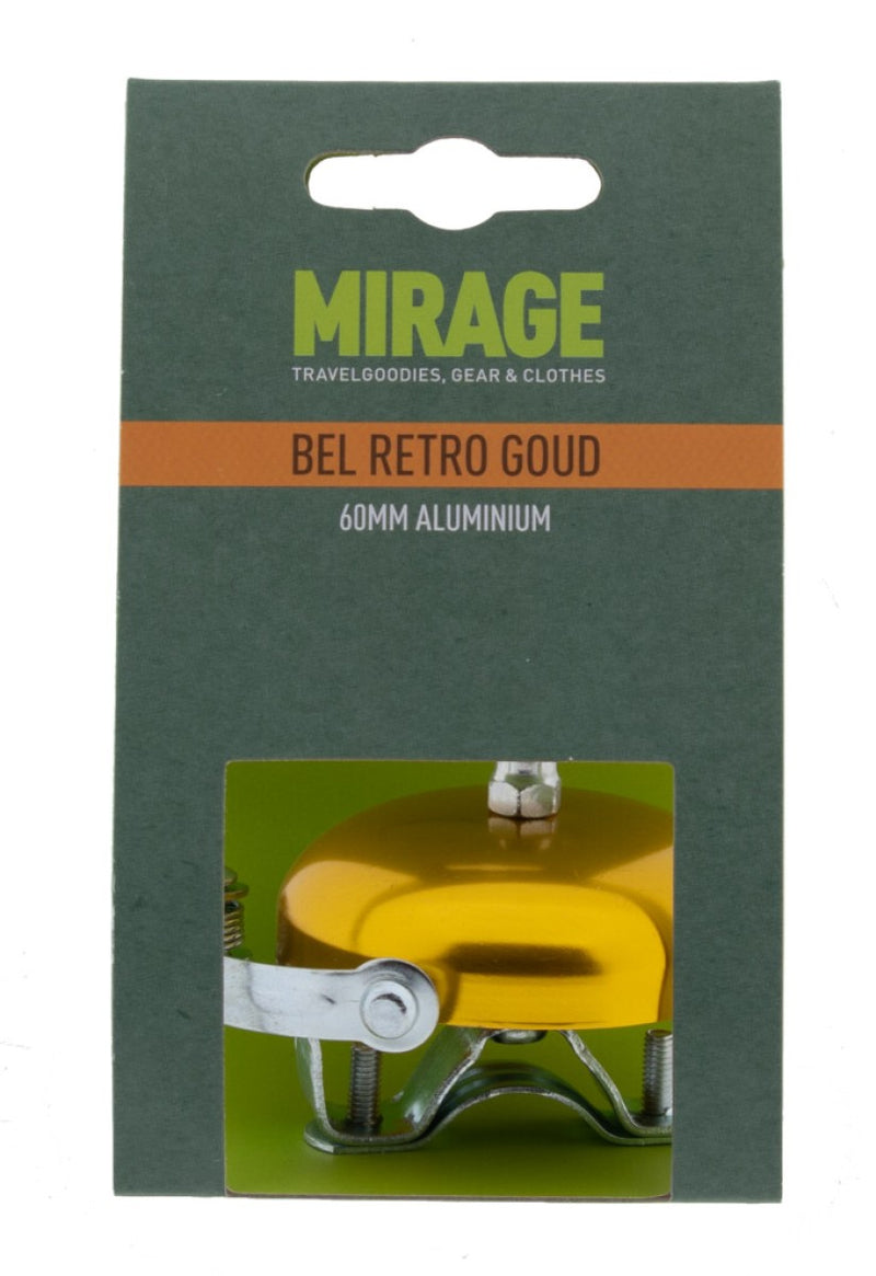 Afbeelding laden in galerijviewer, Mirage bel retro alu 60mm, goud