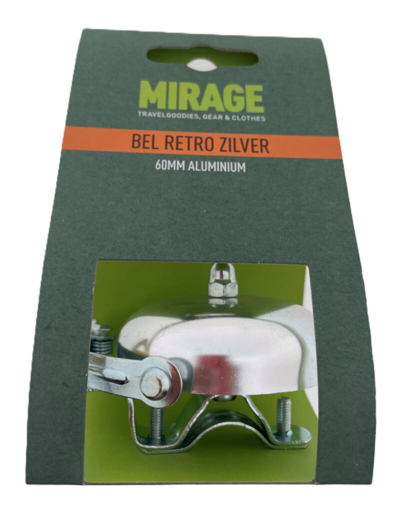 Afbeelding laden in galerijviewer, Mirage bel retro alu 60mm, zilver