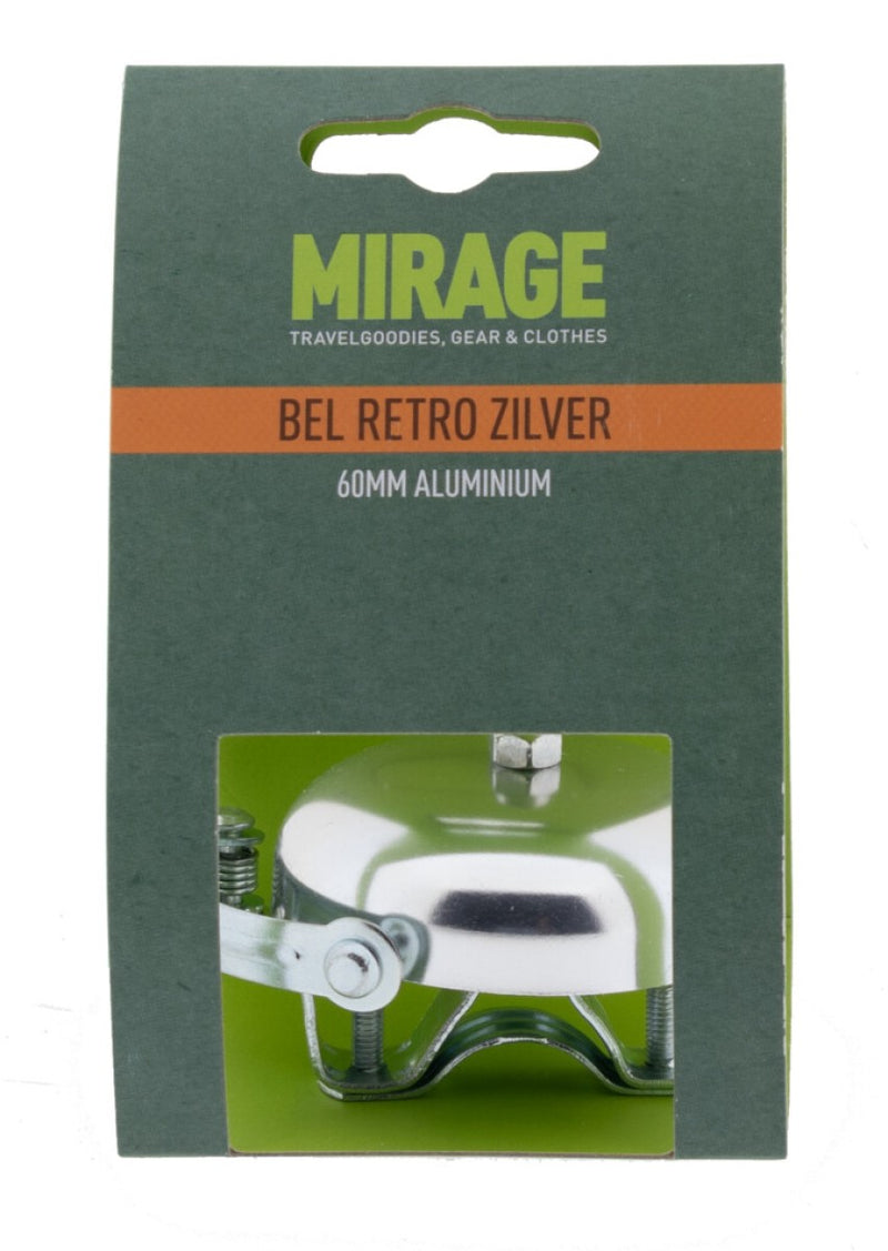 Afbeelding laden in galerijviewer, Mirage bel retro alu 60mm, zilver