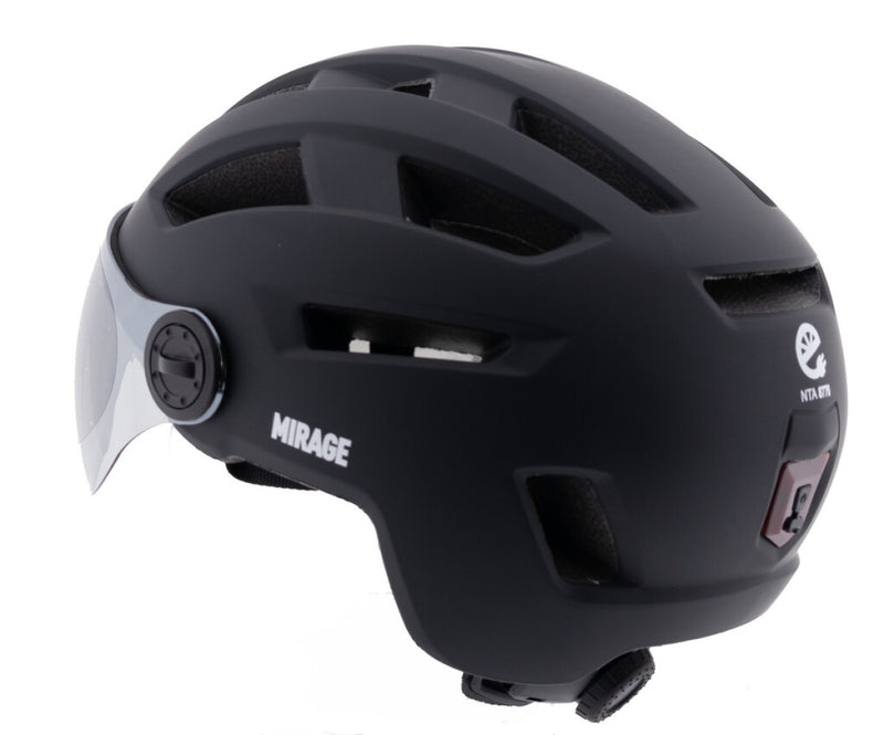 Afbeelding laden in galerijviewer, Buzaglo mirage urban helm speed pedelec led 58-61cm mat zwart