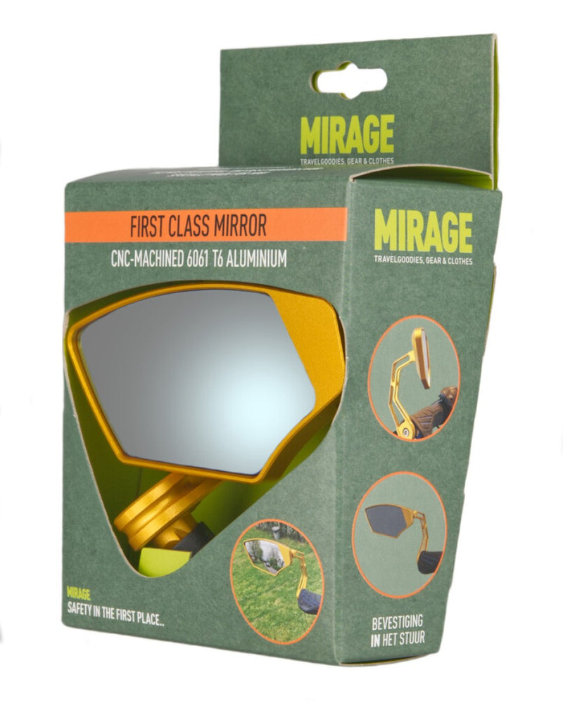 Load image into Gallery viewer, Mirage spiegel barend first class, dimmend glas, goud, links