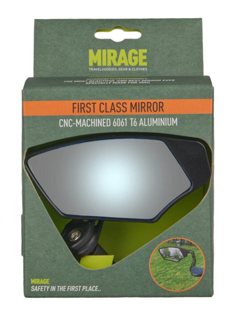 Load image into Gallery viewer, Mirage spiegel links first class dimmend glas - bar-end bevestiging - zwart