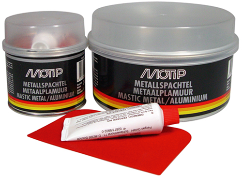 Afbeelding laden in galerijviewer, Motip metaalplamuur | zilvergrijs | 1kg - 00087