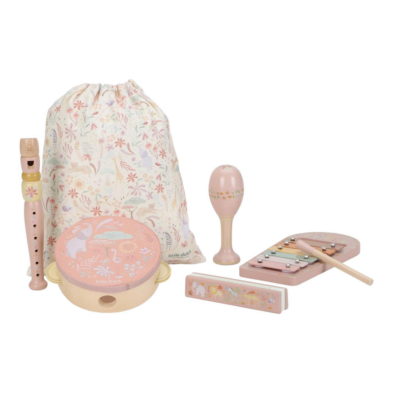 Afbeelding laden in galerijviewer, Little dutch safari friends muziekset pink fsc