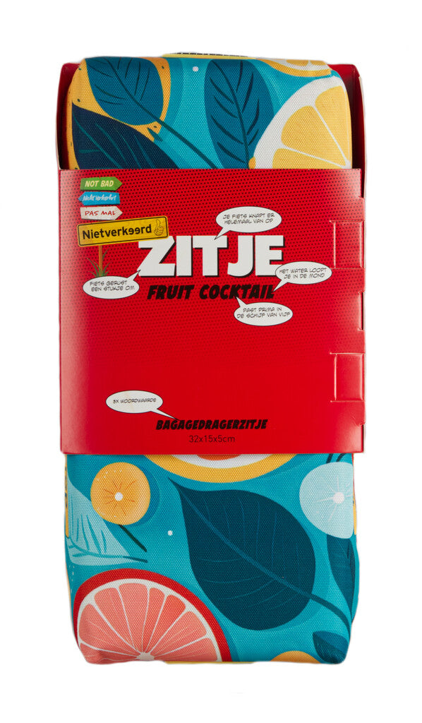 Load image into Gallery viewer, Pexkids nietverkeerd zitkussen voor bagagedrager fruit coctail