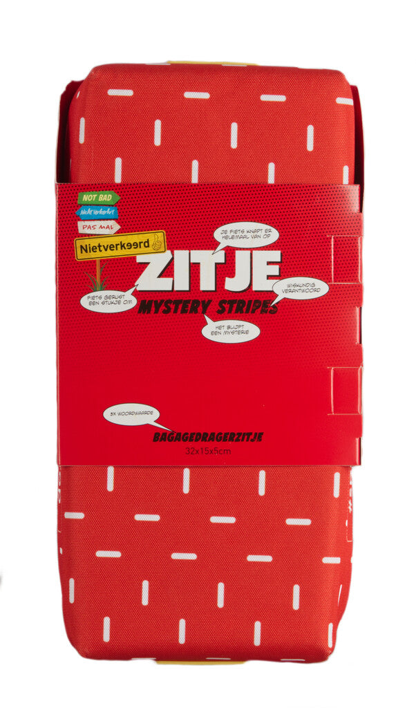 Load image into Gallery viewer, Buzaglo nietverkeerd zitkussen voor bagagedrager mystery stripes
