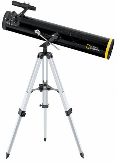 Load image into Gallery viewer, National geographic Spiegeltelescoop 114 900 AZ zwart grijs