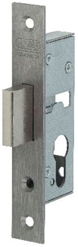 Cargue la imagen en el visor de la galería, Nemef 9640 kastslot | dm40mm | voorplaat rvs 24x150mm rechthoekig | zamac vernikkelde nachtschoot | dr 1+2+3+4 - 9964407000