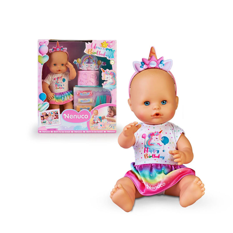 Load image into Gallery viewer, Famosa nenuco unicorn birthday babypop 32cm