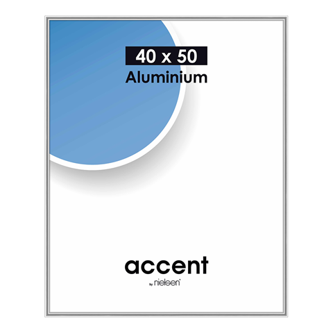 Load image into Gallery viewer, Nielsen design nielsen fotolijst 52523 accent glanzend zilver 40x50 cm