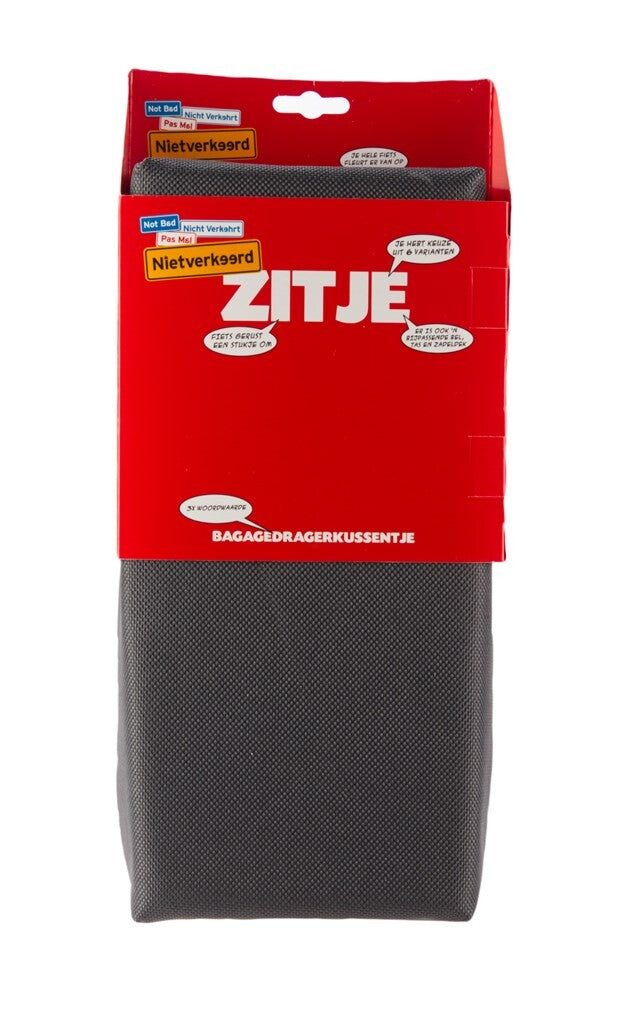 Load image into Gallery viewer, bagagedragerkussen 32 cm polyester donkergrijs