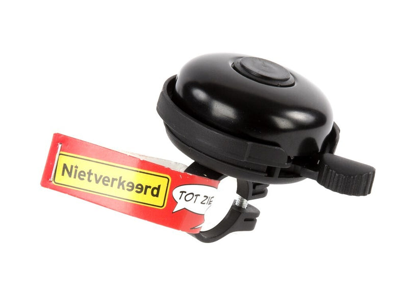 Afbeelding laden in galerijviewer, Nietverkeerd n v bel ø55mm alu nylon klepel bevestiging, zwart