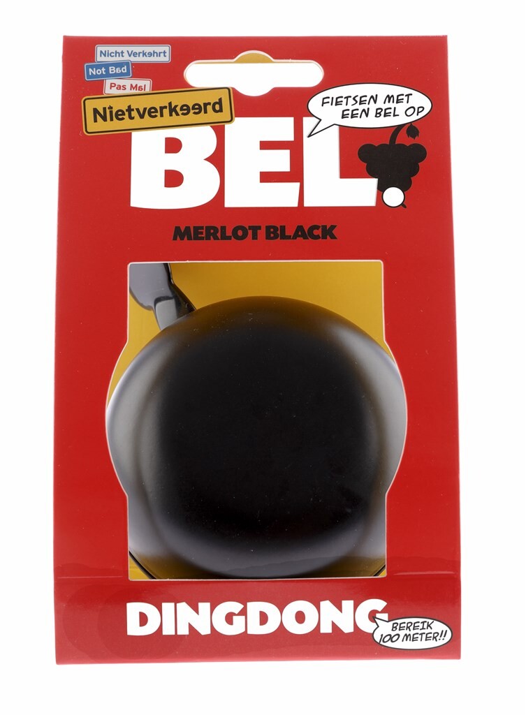 Afbeelding laden in galerijviewer, fietsbel ding-dong staal 80 mm zwart