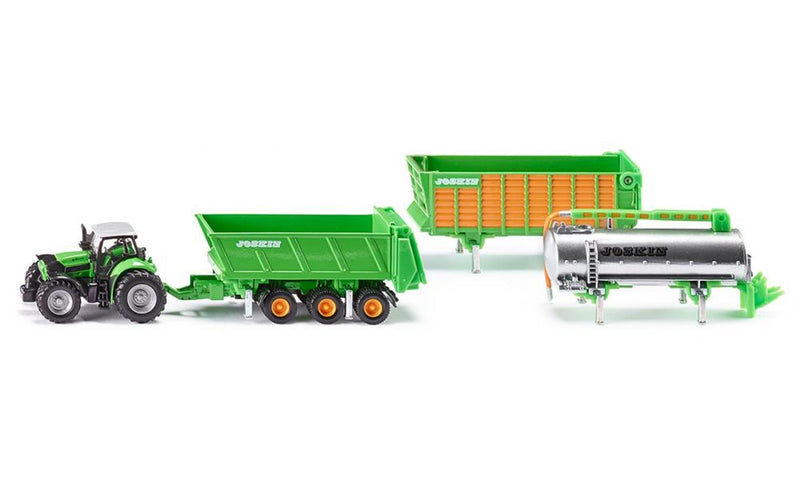 Load image into Gallery viewer, Siku 1848 tractor deutz met joskin set