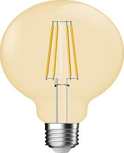 Cargue la imagen en el visor de la galería, Enzo nordlux led globe g95 e27 4,2-35w 2500k filament gold dimbaar - 2760130