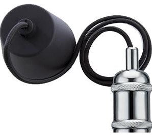 Afbeelding laden in galerijviewer, Enzo nordlux snoerpendel e27 avra chroom - 4800190