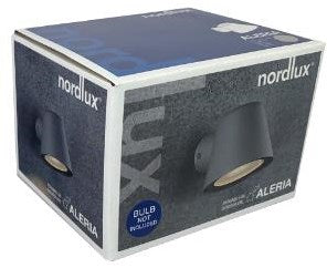 Afbeelding laden in galerijviewer, Enzo nordlux wandlamp aleria grijs gu10 ip44 - 4800990
